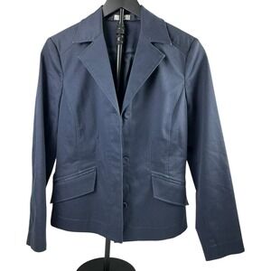 Reba Navy Blue Blazer Womens Size 4 Business Casual Career‎ Jacket